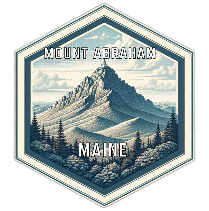 Mount Abraham Maine Travel Destination Souvenir Vinyl Decal Sticker 2-Inch