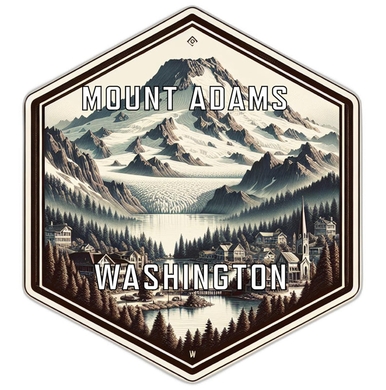 Mount Adams Washington Travel Destination Souvenir Vinyl Decal Sticker 4-Inch