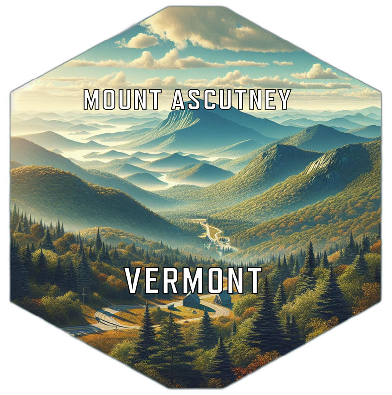 Mount Ascutney Vermont Travel Destination Souvenir Vinyl Decal Sticker 6-Inch