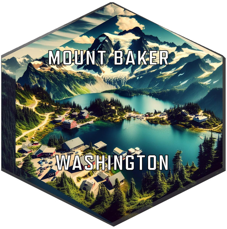 Mount Baker Washington Travel Destination Souvenir Vinyl Decal Sticker 2-Inch