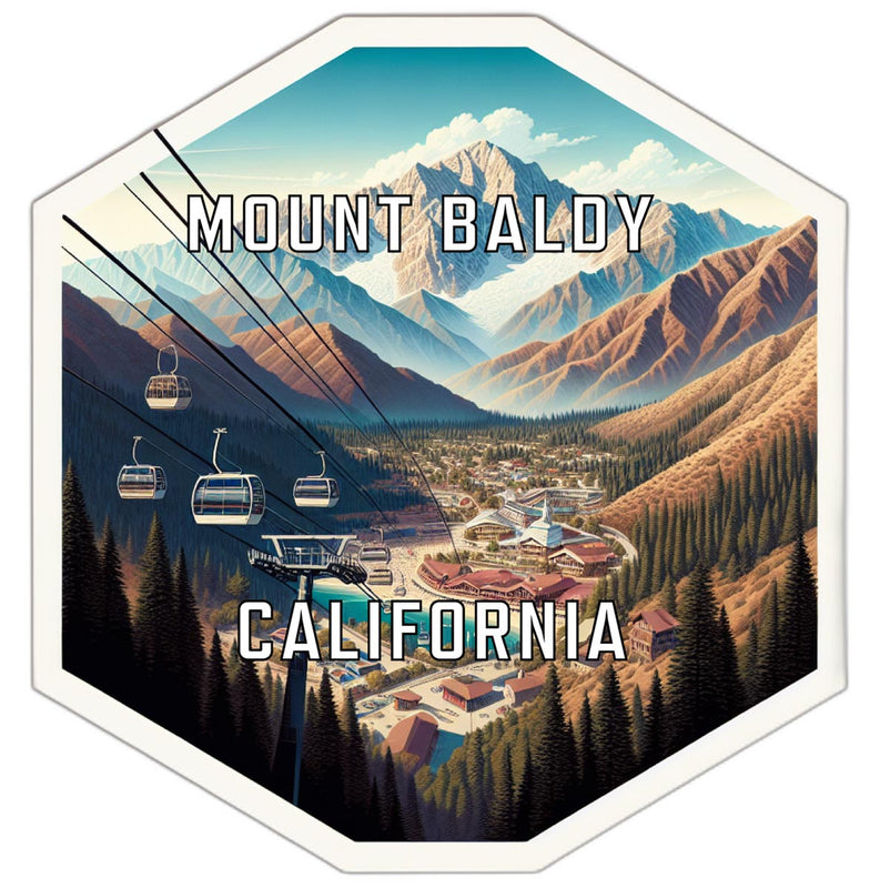 Mount Baldy California Travel Destination Souvenir Vinyl Decal Sticker 2-Inch