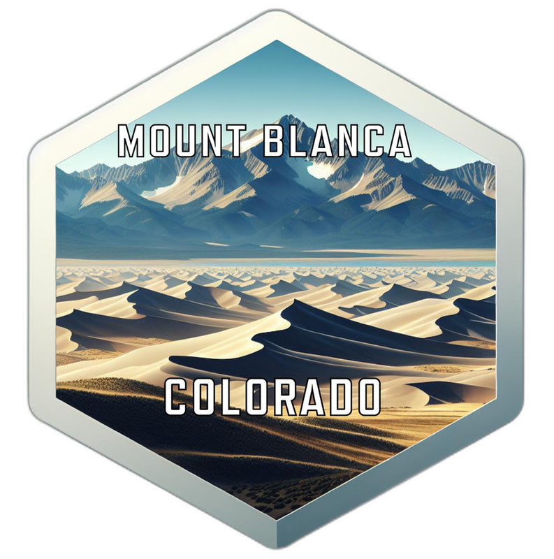 Mount Blanca Colorado Travel Destination Souvenir Vinyl Decal Sticker 4-Inch
