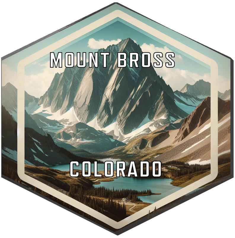 Mount Bross Colorado Travel Destination Souvenir Vinyl Decal Sticker 6-Inch