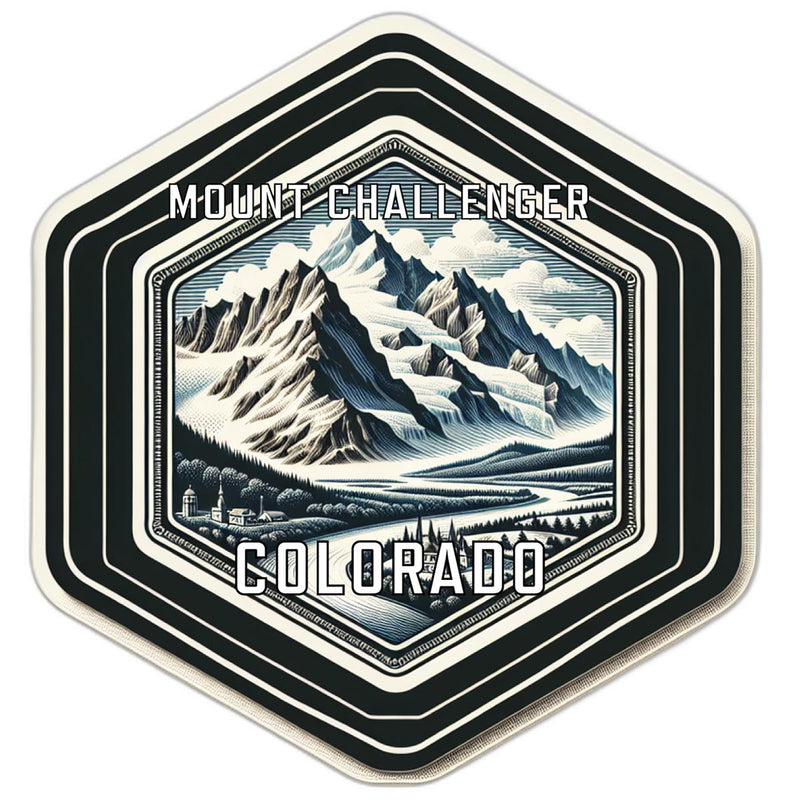 Mount Challenger Colorado Travel Destination Souvenir Vinyl Decal Sticker 2-Inch