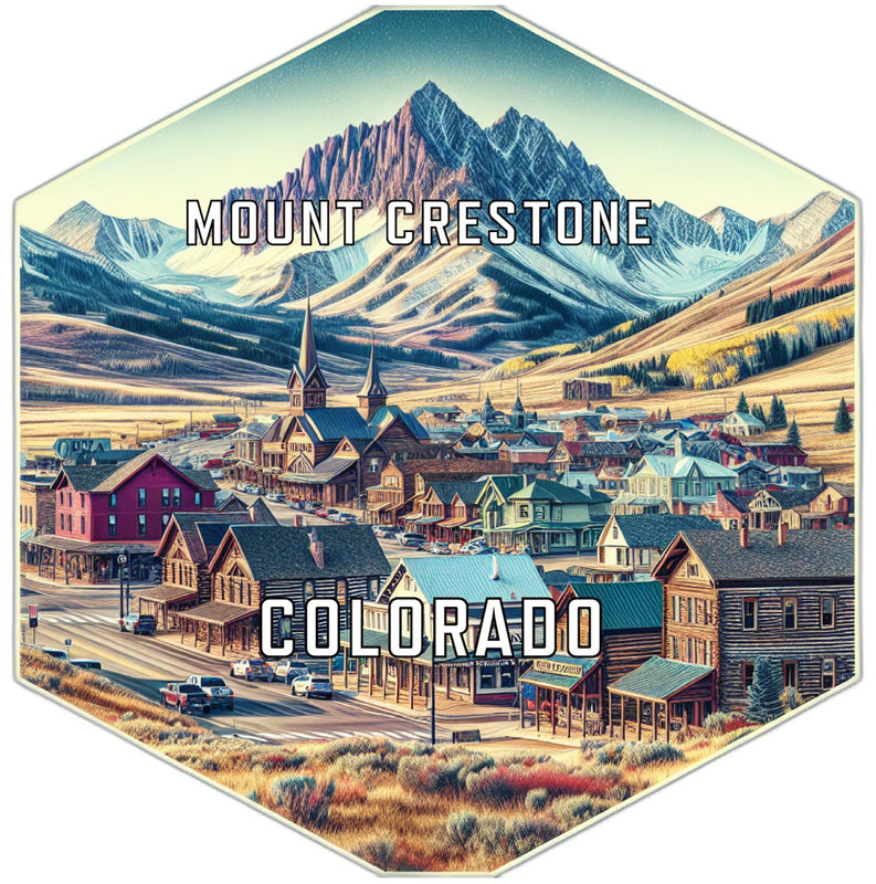 Mount Crestone Colorado Travel Destination Souvenir Vinyl Decal Sticker 6-Inch