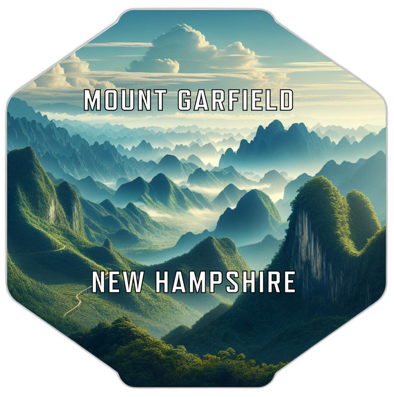 Mount Garfield New Hampshire Souvenir Travel Destination Die Cut Hexagon Fridge Magnet 2-Inch