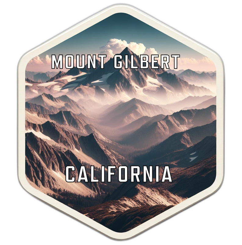 Mount Gilbert California Travel Destination Souvenir Vinyl Decal Sticker 4-Inch