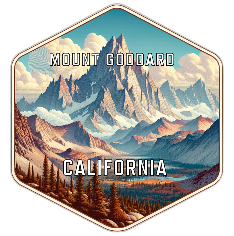 Mount Goddard California Travel Destination Souvenir Vinyl Decal Sticker 4-Inch