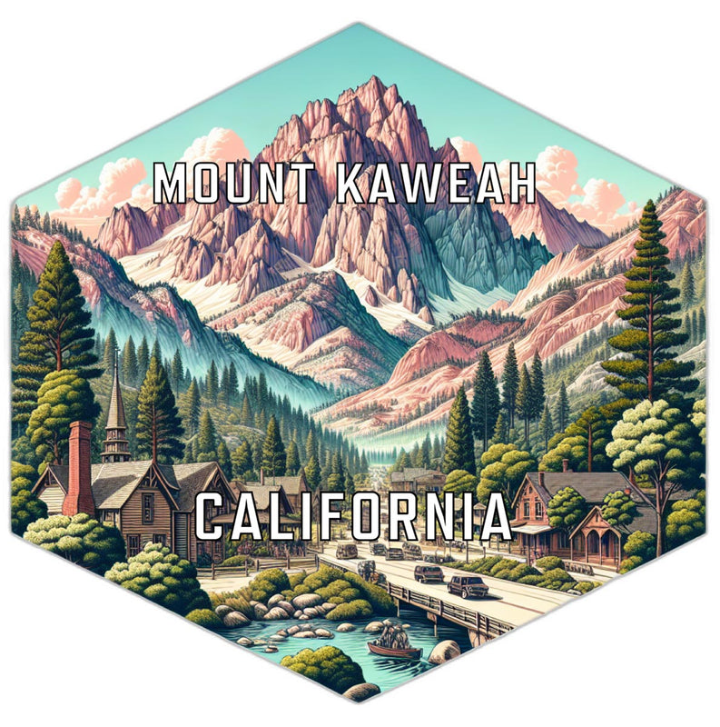 Mount Kaweah California Travel Destination Souvenir Vinyl Decal Sticker 2-Inch