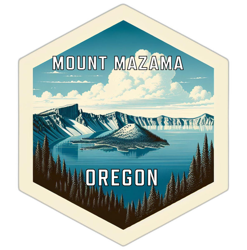 Mount Mazama Oregon Travel Destination Souvenir Vinyl Decal Sticker 6-Inch