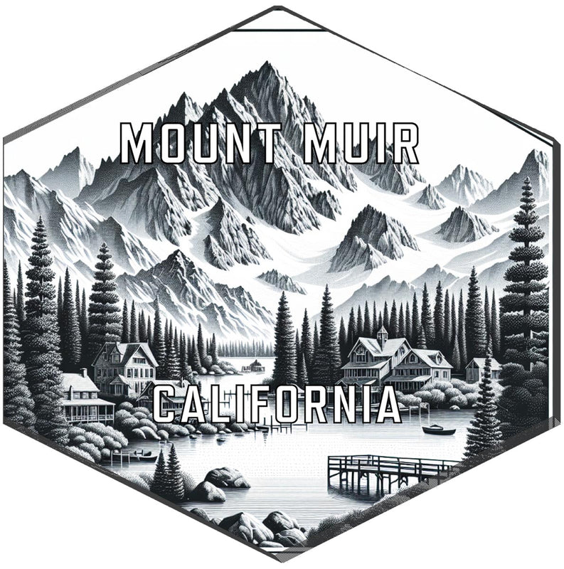 Mount Muir California Travel Destination Souvenir Vinyl Decal Sticker 2-Inch