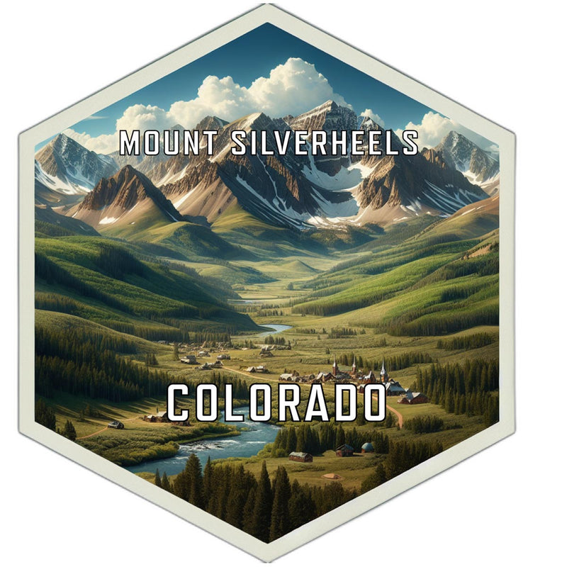 Mount Silverheels Colorado Travel Destination Souvenir Vinyl Decal Sticker 6-Inch