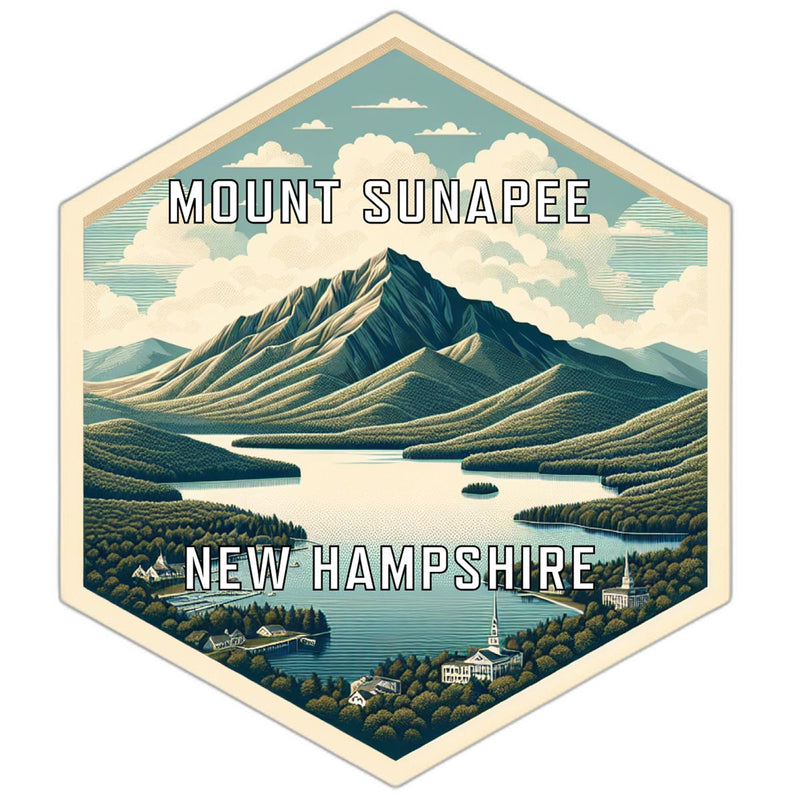 Mount Sunapee New Hampshire Travel Destination Souvenir Vinyl Decal Sticker 6-Inch