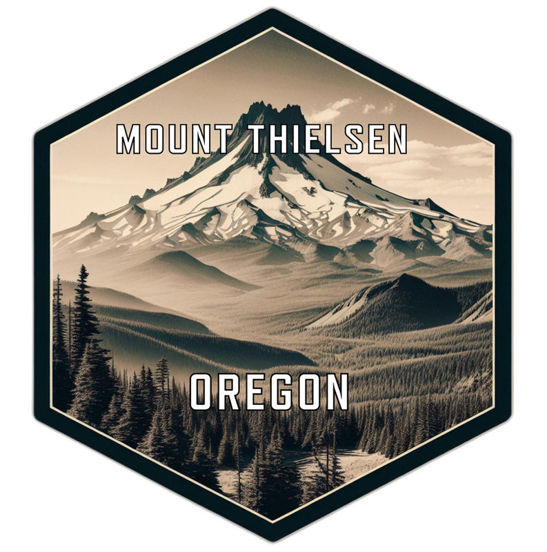 Mount Thielsen Oregon Travel Destination Souvenir Vinyl Decal Sticker 6-Inch