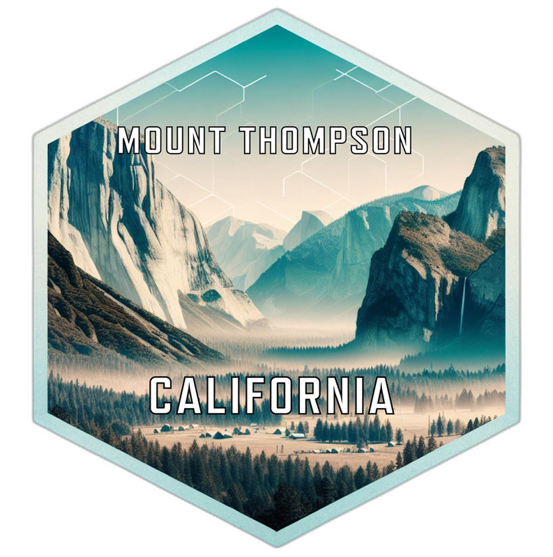 Mount Thompson California Travel Destination Souvenir Vinyl Decal Sticker 4-Inch