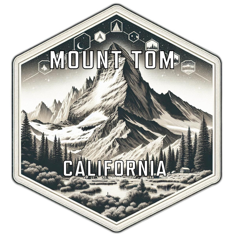 Mount Tom California Travel Destination Souvenir Vinyl Decal Sticker 4-Inch