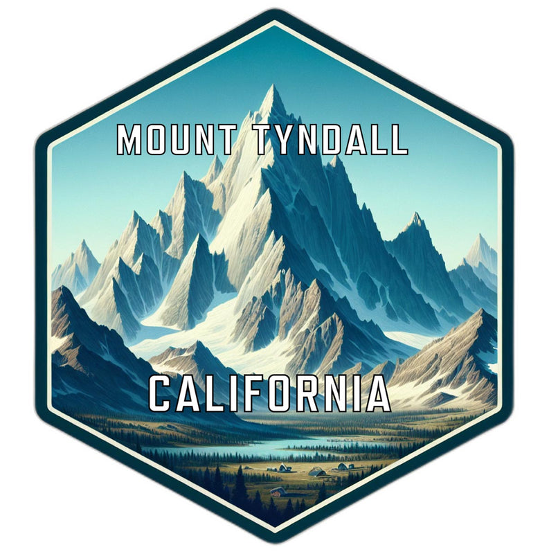 Mount Tyndall California Travel Destination Souvenir Vinyl Decal Sticker 2-Inch