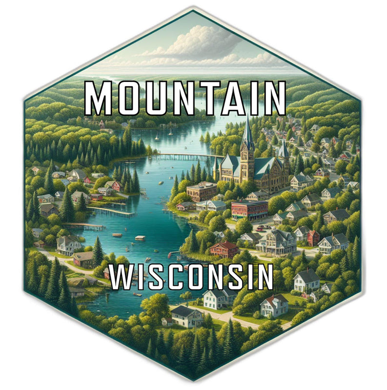 Mountain Wisconsin Travel Destination Souvenir Vinyl Decal Sticker 6-Inch