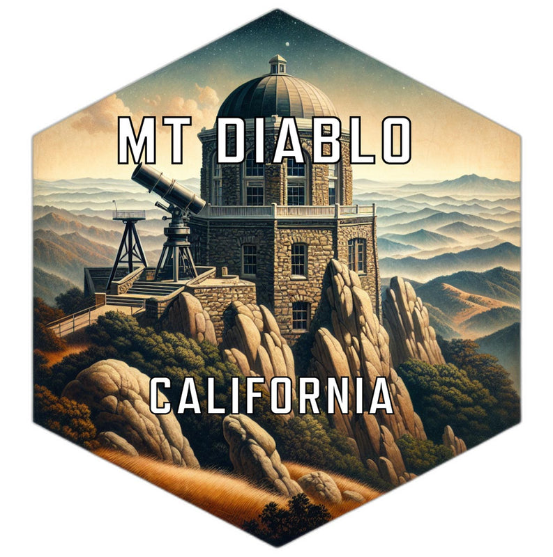 Mt Diablo California Travel Destination Souvenir Vinyl Decal Sticker 2-Inch