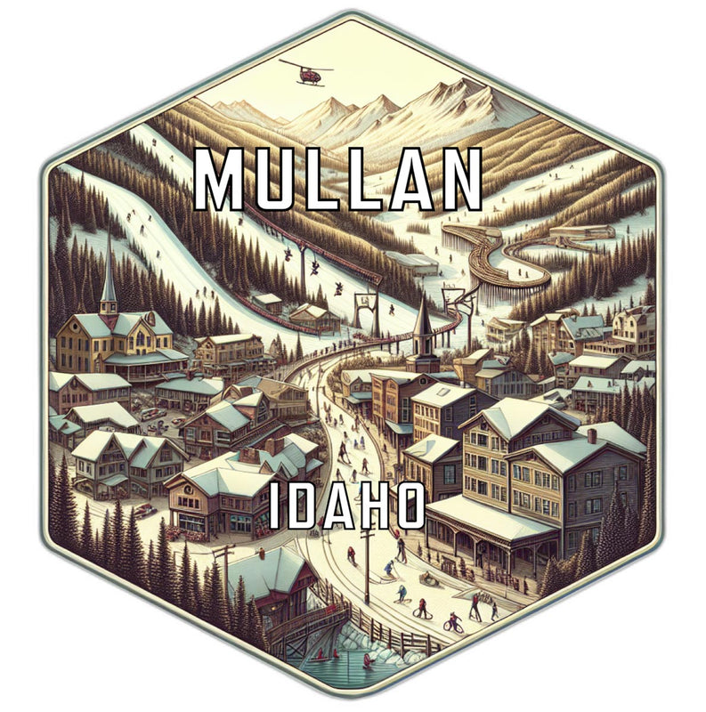 Mullan Idaho Travel Destination Souvenir Vinyl Decal Sticker 2-Inch