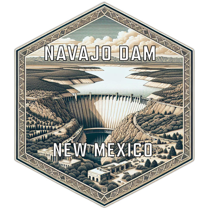 Navajo Dam New Mexico Travel Destination Souvenir Vinyl Decal Sticker 2-Inch