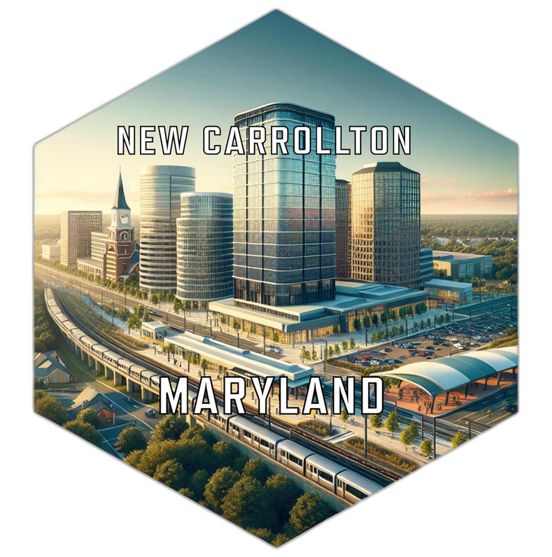 New Carrollton Maryland Travel Destination Souvenir Vinyl Decal Sticker 4-Inch
