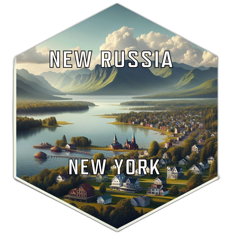 New Russia New York Travel Destination Souvenir Vinyl Decal Sticker 6-Inch