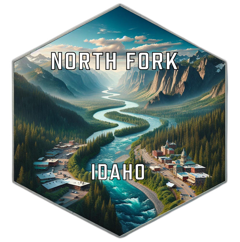 North Fork Idaho Travel Destination Souvenir Vinyl Decal Sticker 2-Inch