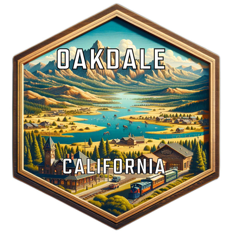 Oakdale California Travel Destination Souvenir Vinyl Decal Sticker 6-Inch