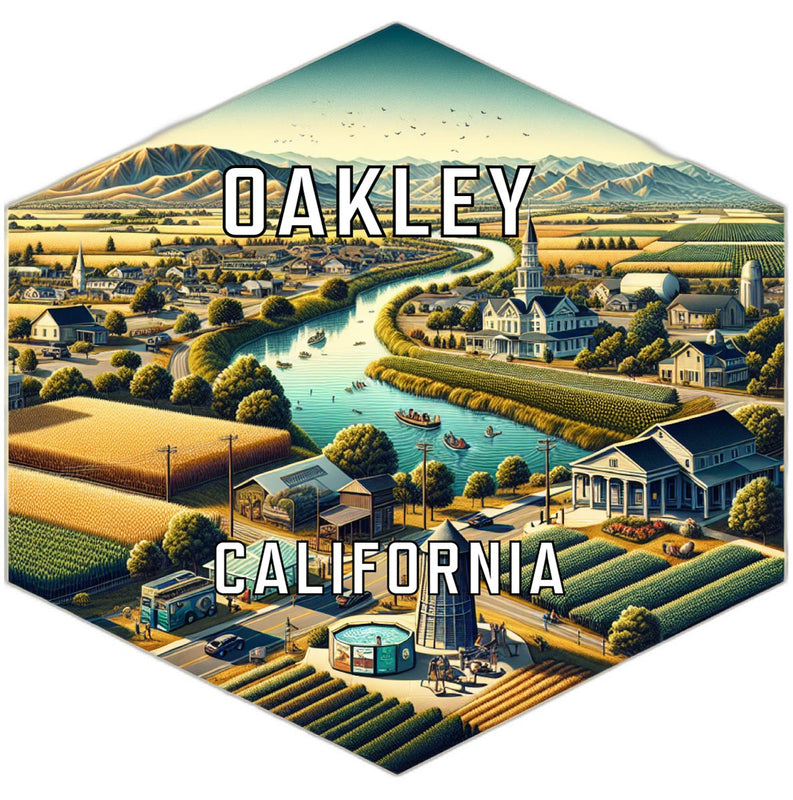 Oakley California Travel Destination Souvenir Vinyl Decal Sticker 6-Inch