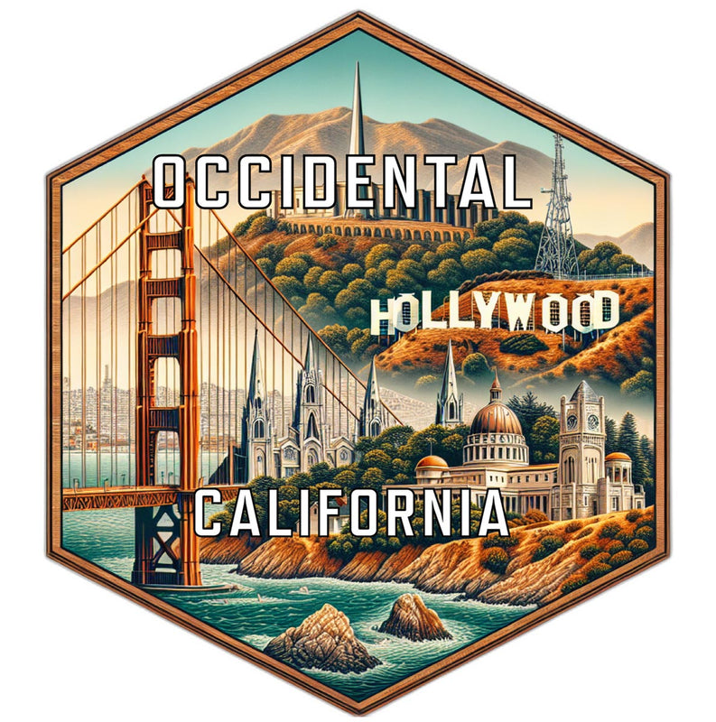 Occidental California Travel Destination Souvenir Vinyl Decal Sticker 2-Inch