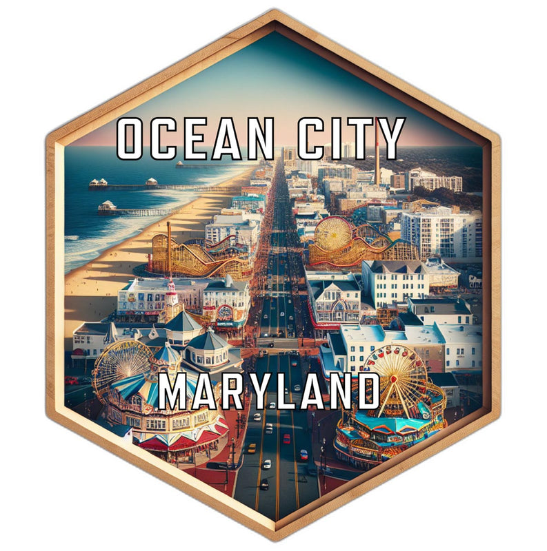 Ocean City Maryland Travel Destination Souvenir Vinyl Decal Sticker 2-Inch