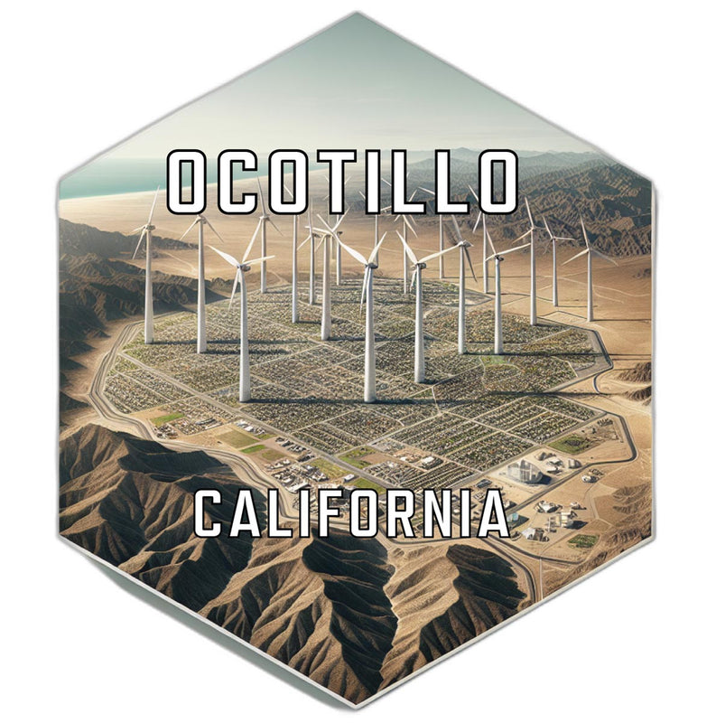 Ocotillo California Travel Destination Souvenir Vinyl Decal Sticker 2-Inch