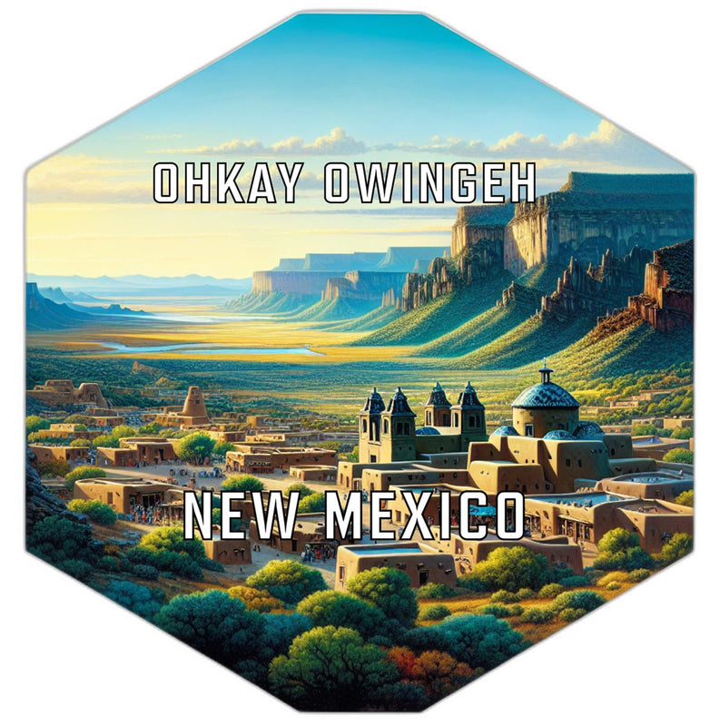 Ohkay Owingeh New Mexico Travel Destination Souvenir Vinyl Decal Sticker 2-Inch