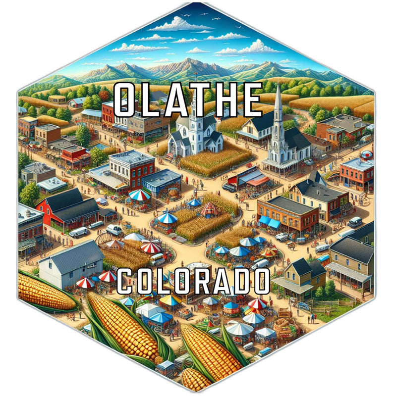 Olathe Colorado Travel Destination Souvenir Vinyl Decal Sticker 2-Inch