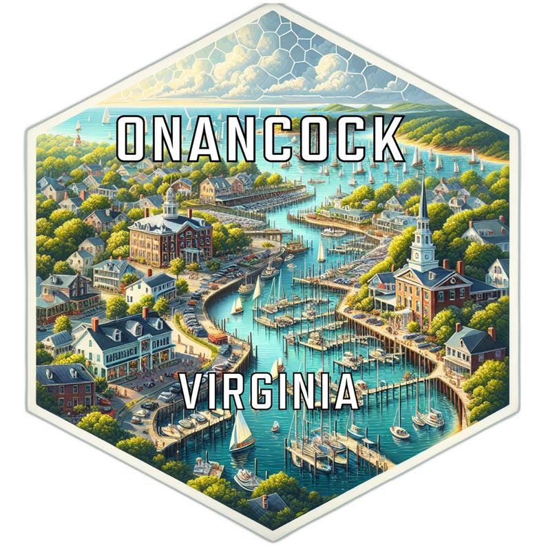 Onancock Virginia Travel Destination Souvenir Vinyl Decal Sticker 4-Inch