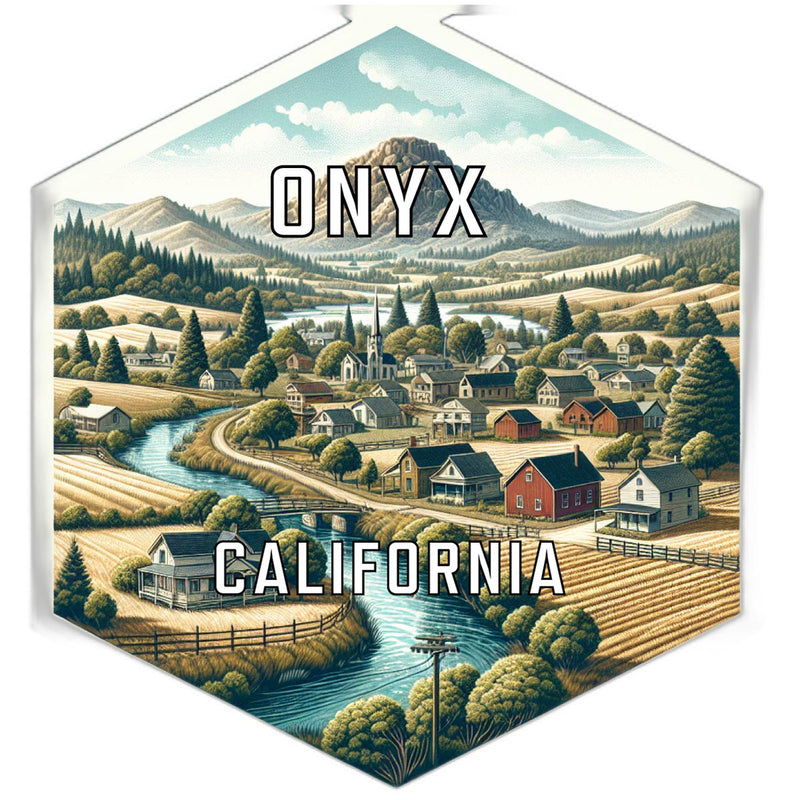 Onyx California Travel Destination Souvenir Vinyl Decal Sticker 6-Inch