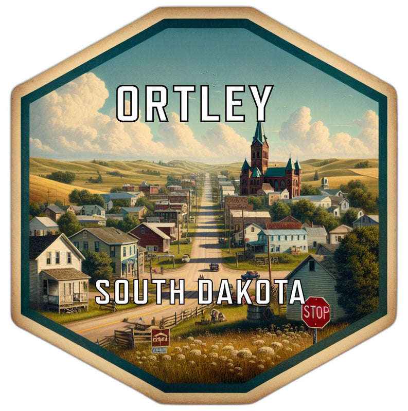 Ortley South Dakota Travel Destination Souvenir Vinyl Decal Sticker 2-Inch