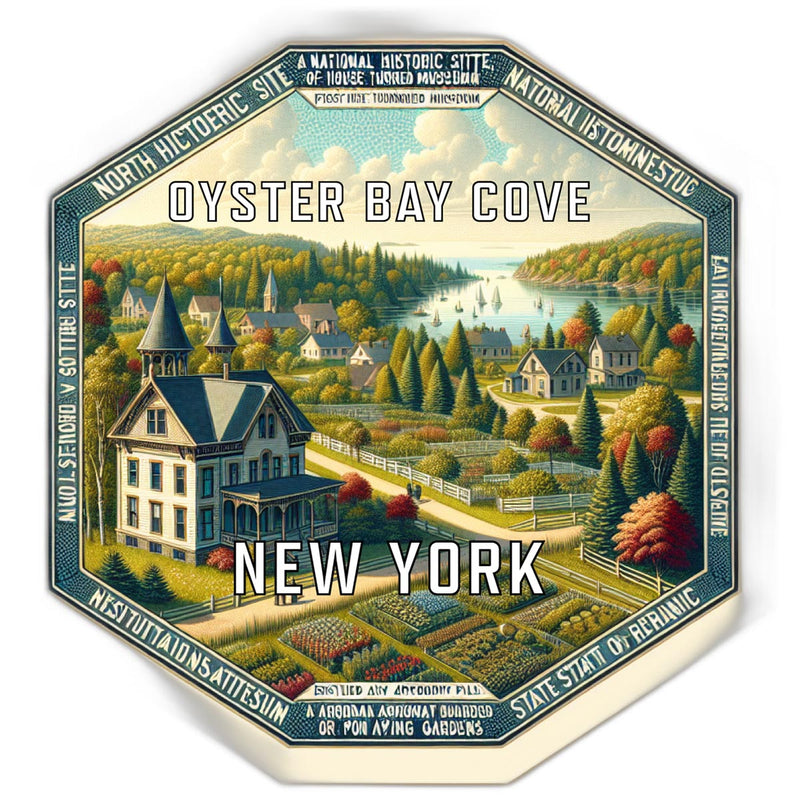 Oyster Bay Cove New York Travel Destination Souvenir Vinyl Decal Sticker 2-Inch
