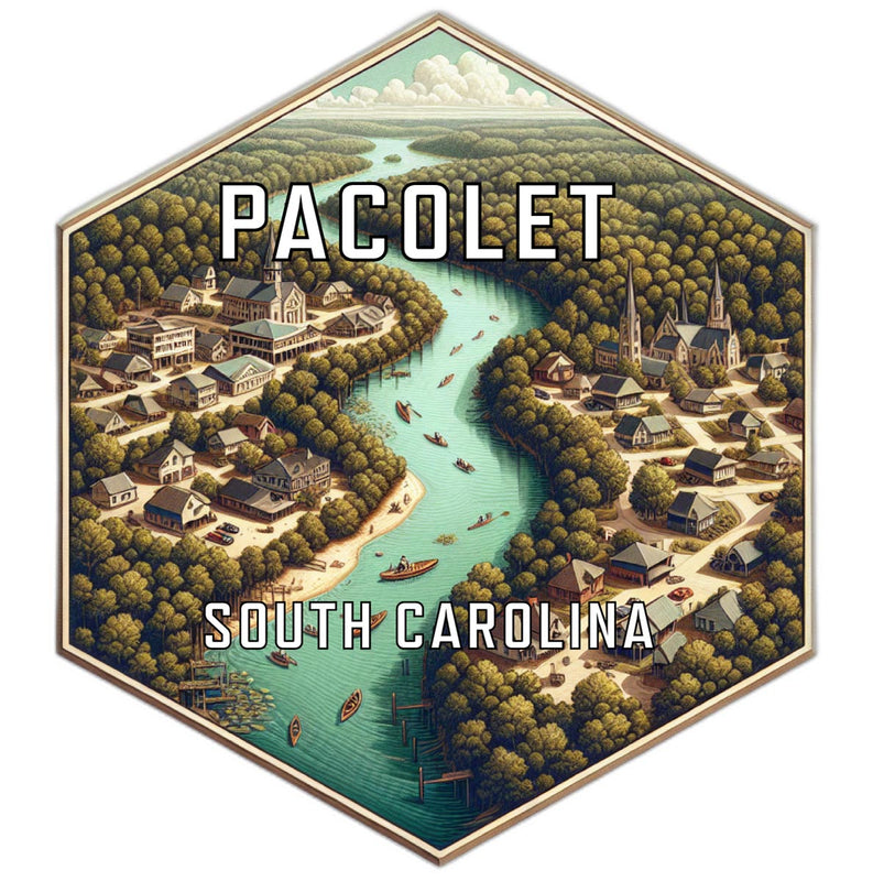 Pacolet South Carolina Travel Destination Souvenir Vinyl Decal Sticker 2-Inch