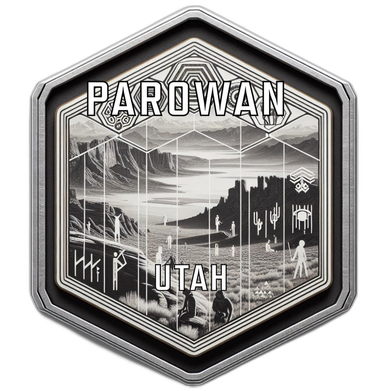 Parowan Utah Travel Destination Souvenir Vinyl Decal Sticker 2-Inch
