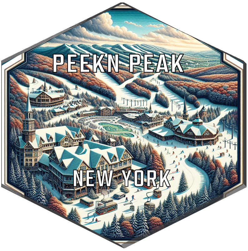 Peek N Peak New York Travel Destination Souvenir Vinyl Decal Sticker 2-Inch