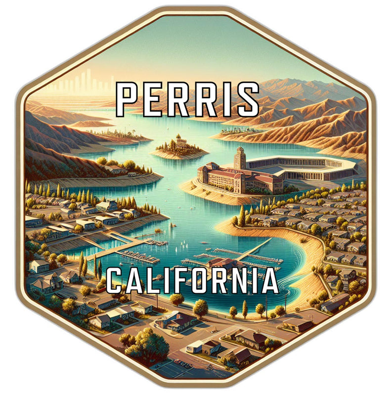 Perris California Travel Destination Souvenir Vinyl Decal Sticker 2-Inch