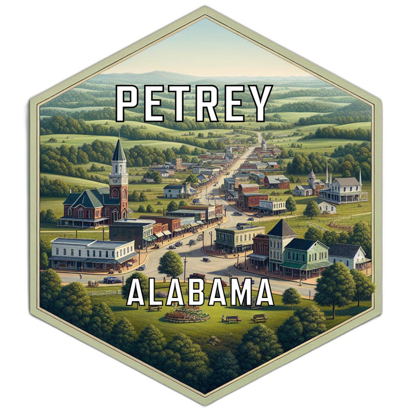 Petrey Alabama Travel Destination Souvenir Vinyl Decal Sticker 2-Inch