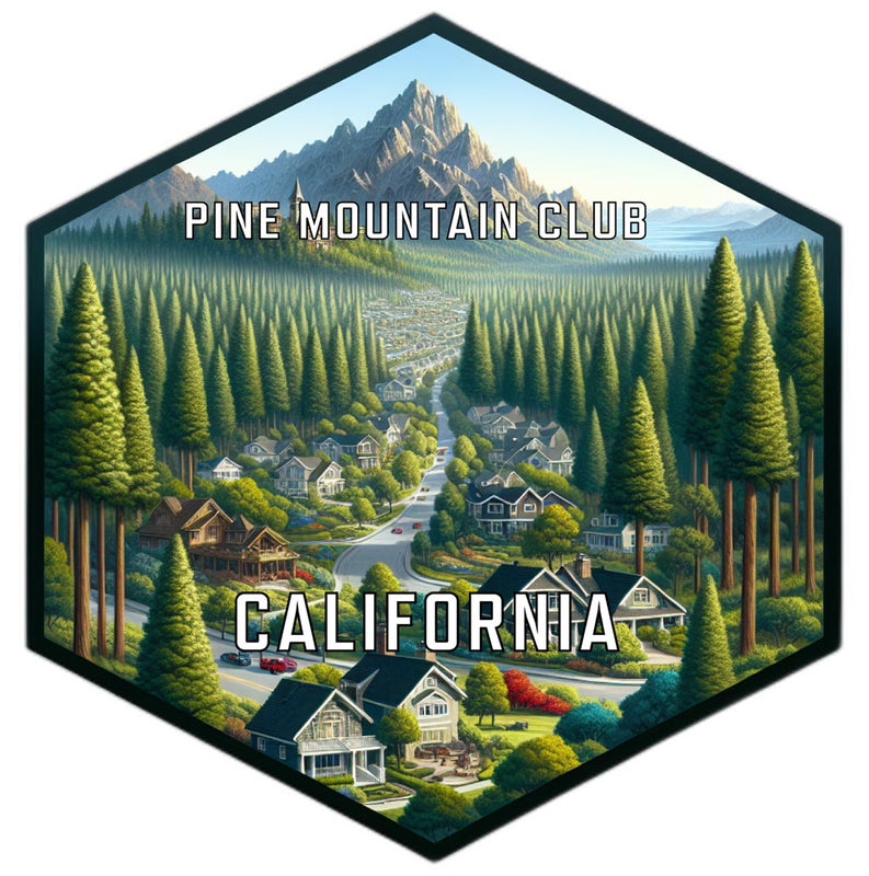 Pine Mountain Club California Travel Destination Souvenir Vinyl Decal Sticker 2-Inch