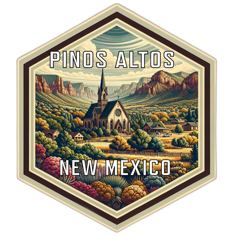 Pinos Altos New Mexico Travel Destination Souvenir Vinyl Decal Sticker 6-Inch