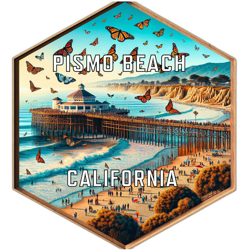 Pismo Beach California Travel Destination Souvenir Vinyl Decal Sticker 2-Inch