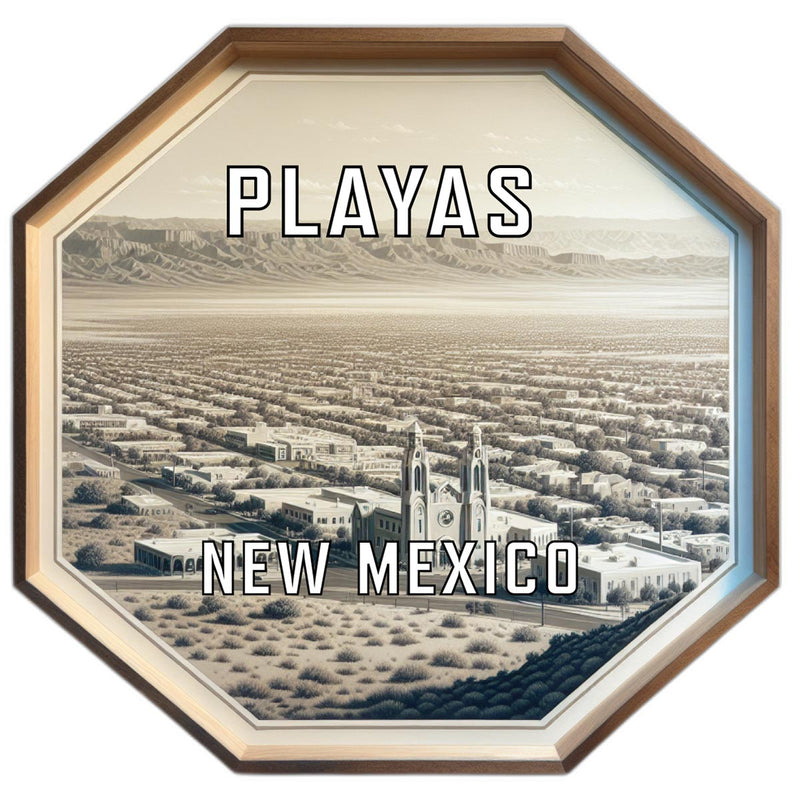 Playas New Mexico Travel Destination Souvenir Vinyl Decal Sticker 2-Inch