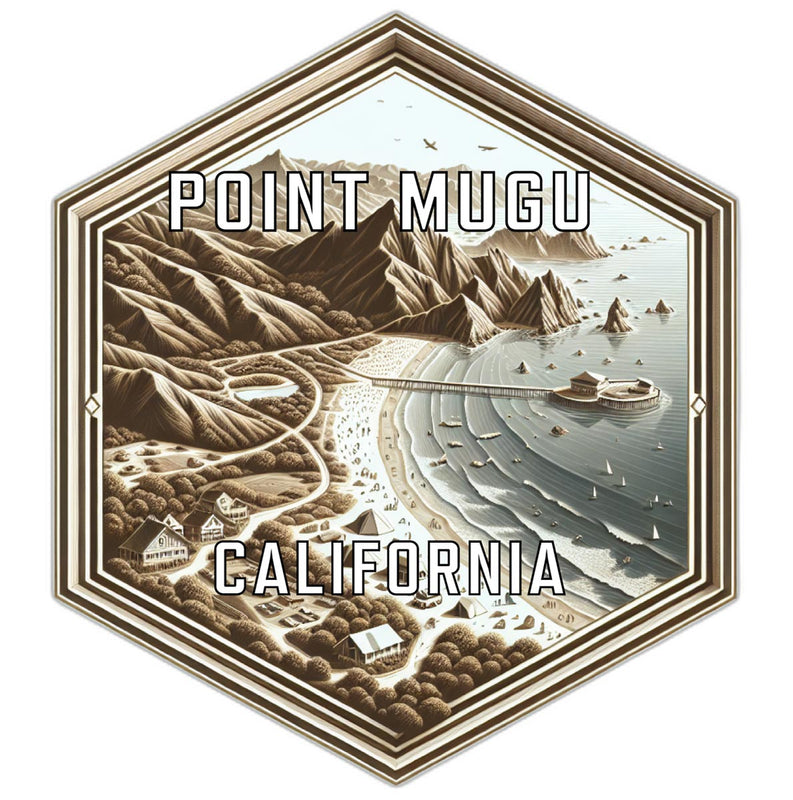 Point Mugu California Travel Destination Souvenir Vinyl Decal Sticker 6-Inch