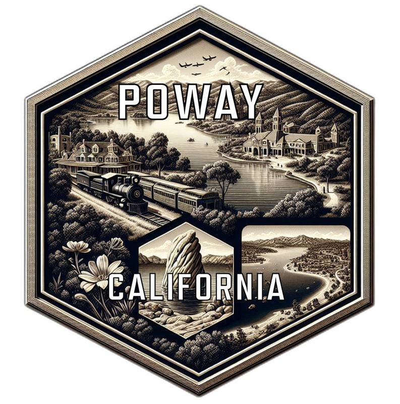 Poway California Travel Destination Souvenir Vinyl Decal Sticker 4-Inch